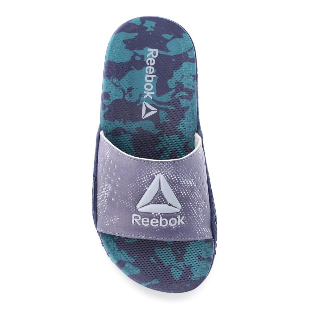 Reebok Boys’ Pervade Slide Sandals, Size 3, Medium Width, Slip-On, Colorful